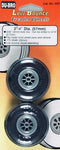 Du-Bro 2 1/4" (57mm) Dia Treaded Wheels (225T)