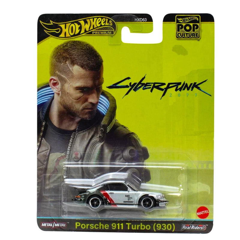 2024 Hot Wheels Premium Pop Culture Porsche 911 (930) Turbo Cyberpunk (HXD95)