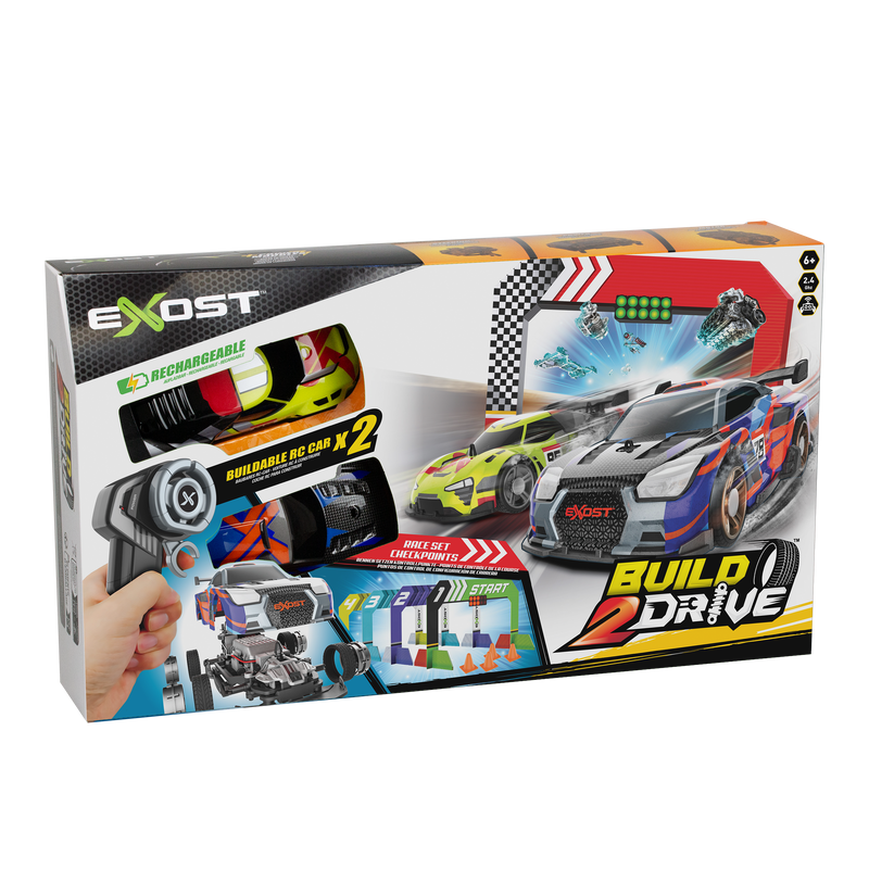 Silverlit: Build 2 Drive - Duo Pack Race Set (20705)