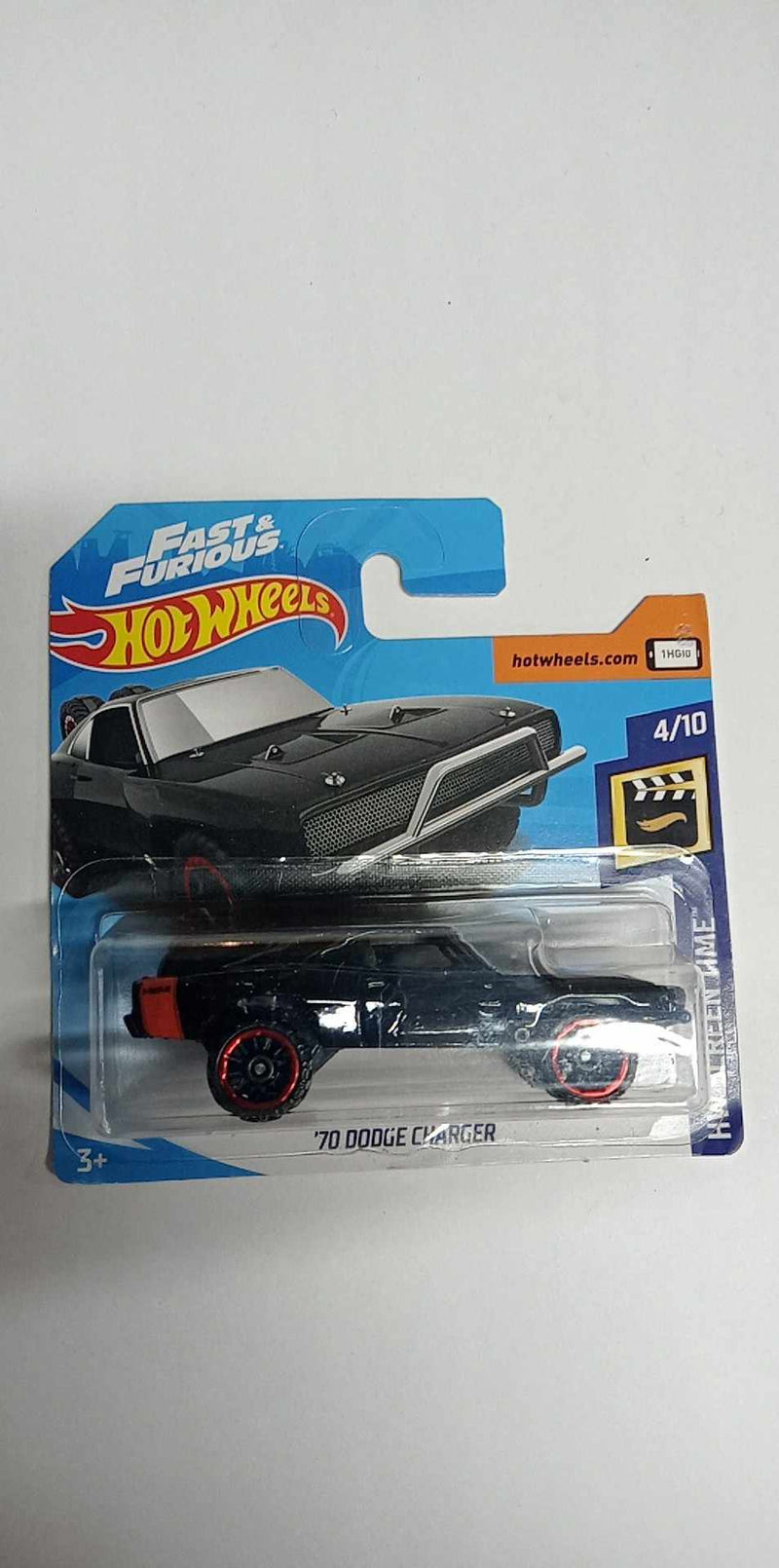 2018 Hot Wheels Screen Time '70 DODGE CHARGER 4/10  Fast & Furious-104/365 (FJW36)