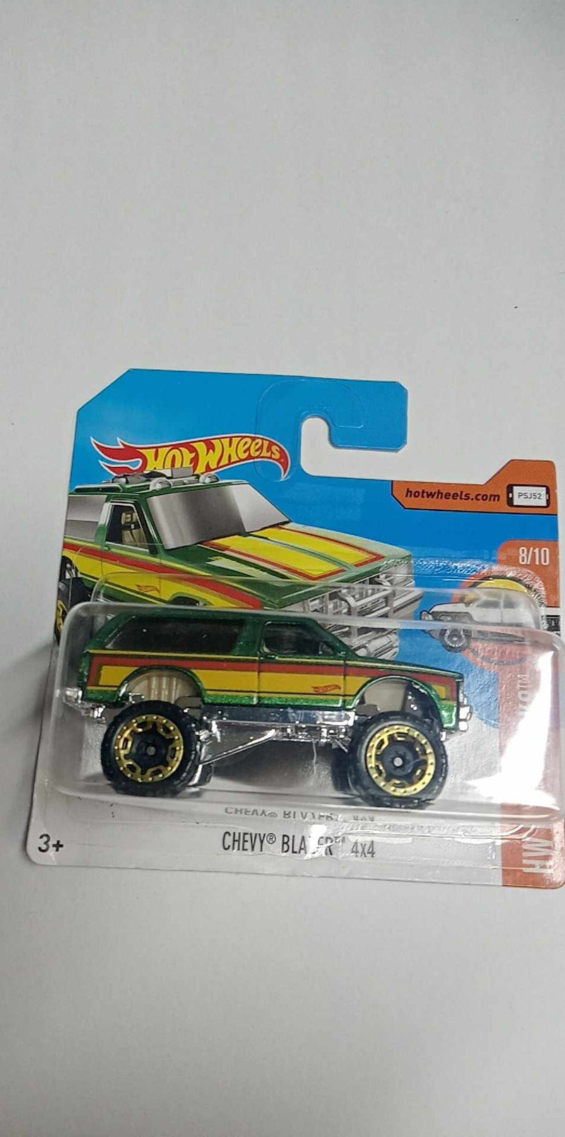 Hot Wheels Chevy Blazer 4x4 HW Hot Trucks  2015 SHORT CARD  -8/10--130/365 (DVB66)