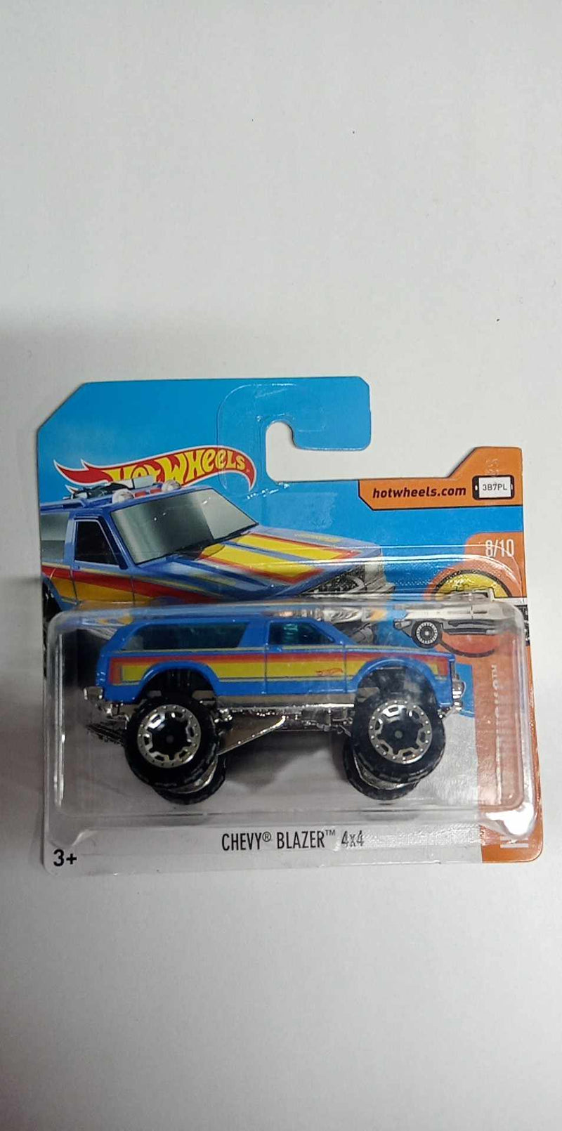 Hot Wheels Chevy Blazer 4x4 HW HOT TRUCKS 8/10--34/365 SHORT CARD (DTX76)