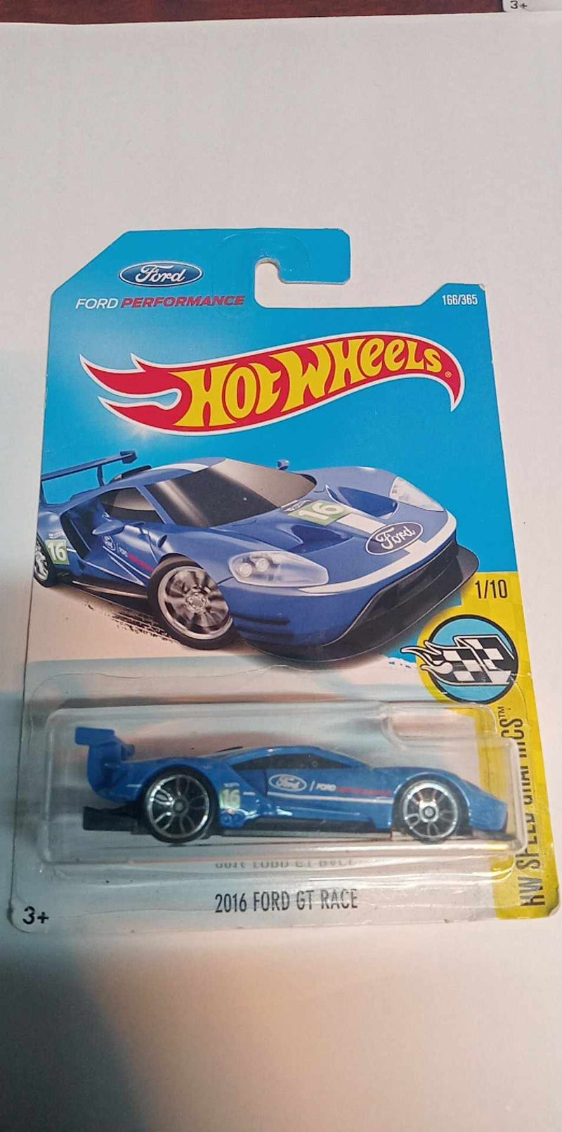 Hot Wheels 2016 FORD GT RACE HW SPEED GRAPHICS 2015 1/10