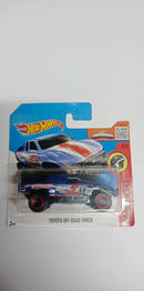 Hot Wheels 2016 HW Daredevils 7/10 Toyota Off-Road Truck 152/250 Blue-SHORT CARD  (DHR55)