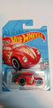 2017 Hot Wheels Red Tooned Volkswagen Beetle  #107 (FJW52)