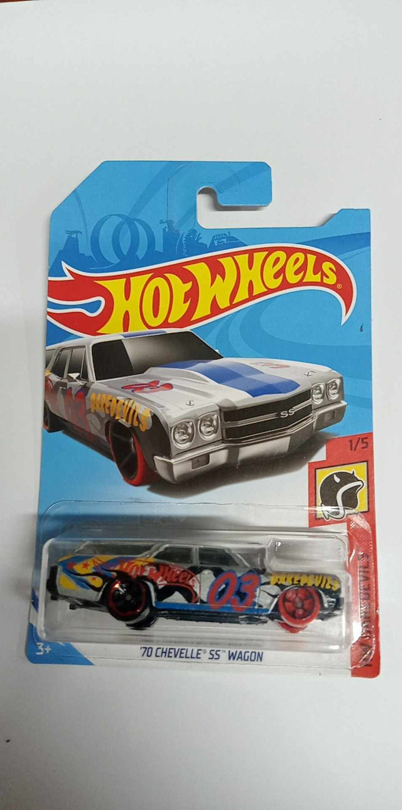 2018 Hot Wheels Daredevils 1/5 '70 CHEVELLE SS WAGON (FRR81 )