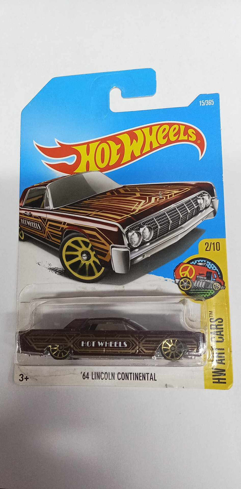 2017 Hot Wheels '64 Lincoln Continental 15/365 HW ART CARS 2/10 (DTX89)