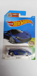 2016 Hot Wheels McLaren P1 Blue #71/250 Exotics #1/10 (DHP95)