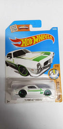 2015 Hot Wheels Muscle Mania 3/10- White '73 Pontiac Firebird  123/250 (DHX32)