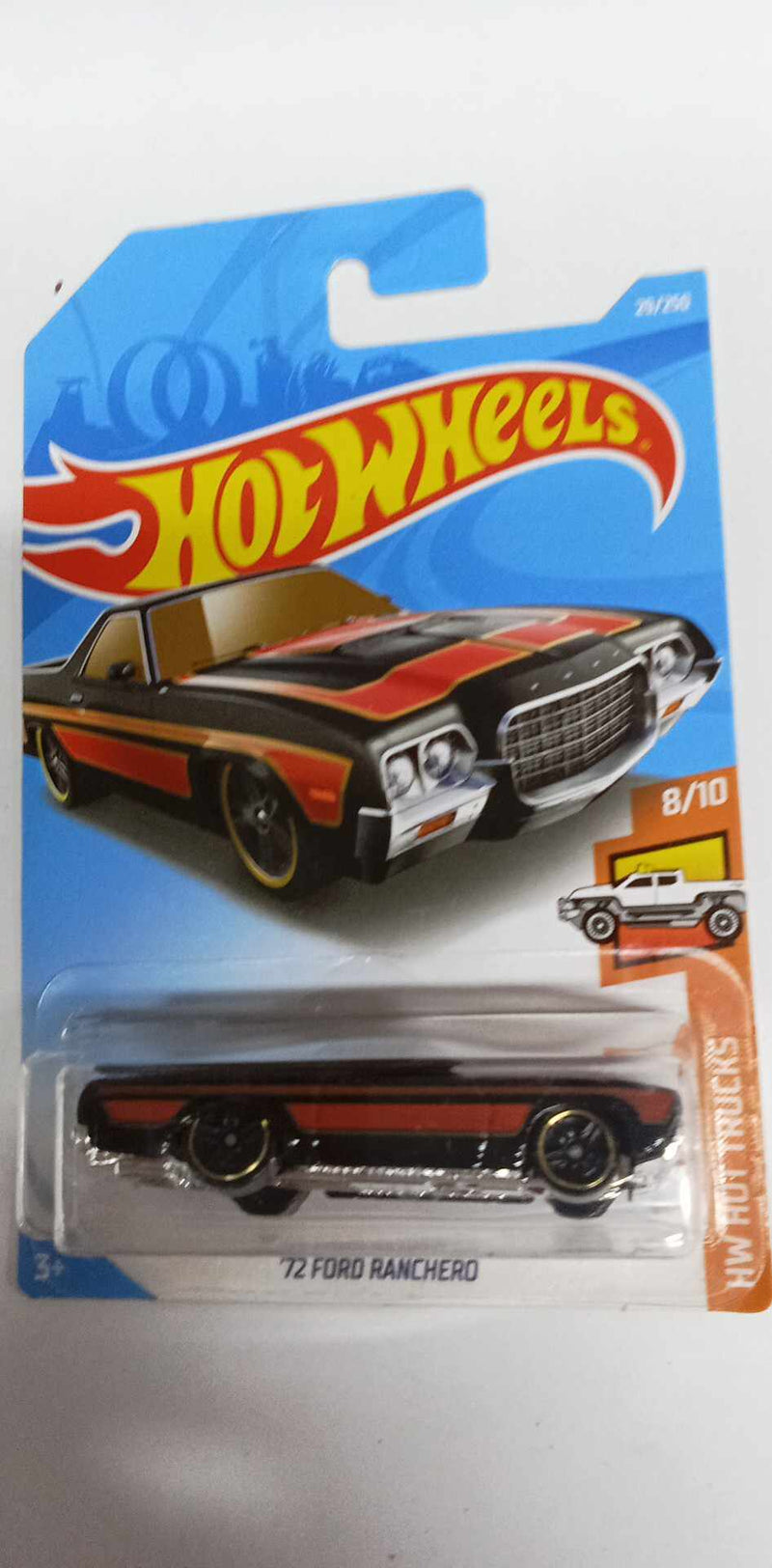 2019 Hot Wheels Hot Trucks '72 FORD RANCHERO - 8/10 - 29/250 (FYC58)