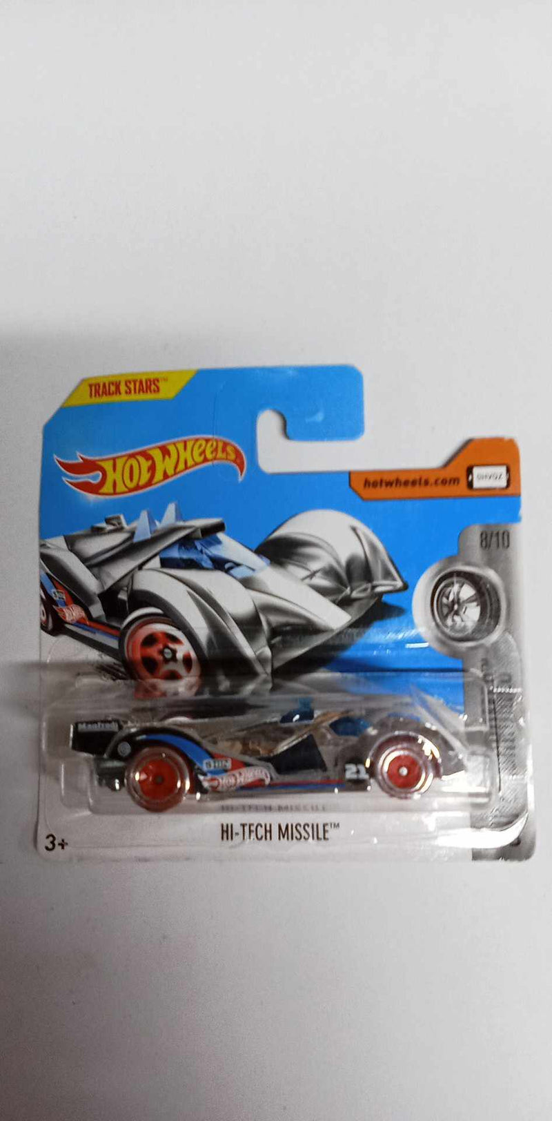 2017 Hot Wheels Hi-Tech Missile-super Chrome- 324/365 SHORT CARD  (DTY21)