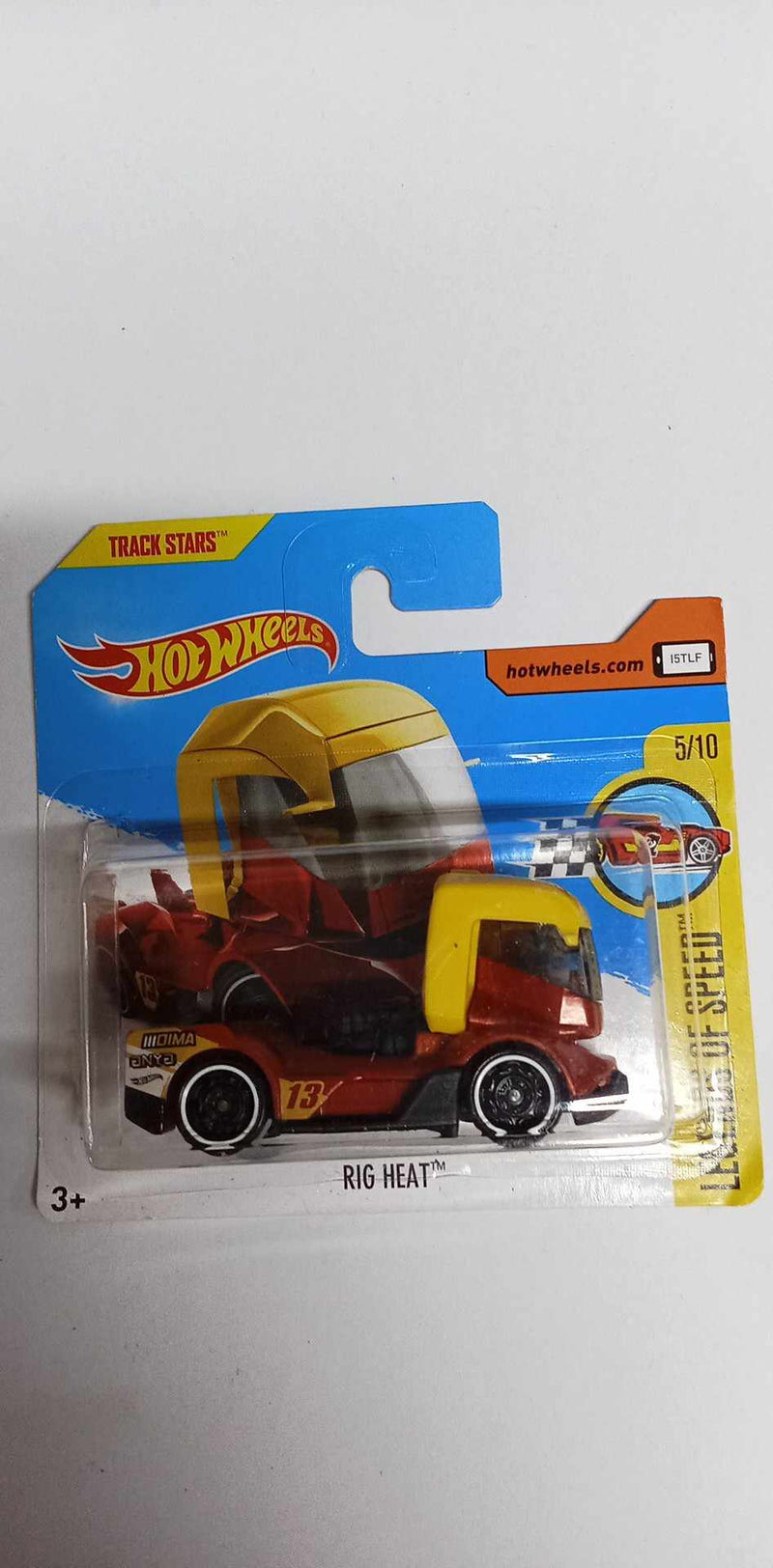 2017 HOT WHEELS -219/365  RIG HEAT - 5/10 LEGENDS OF SPEED - Short Card (DVB18-SHORT)