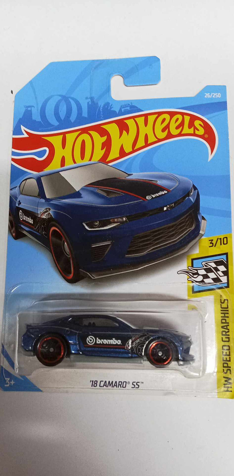 2019 Hot Wheels '18 Camaro SS #26/250 HW Speed Graphics #3/10 (FYC99)