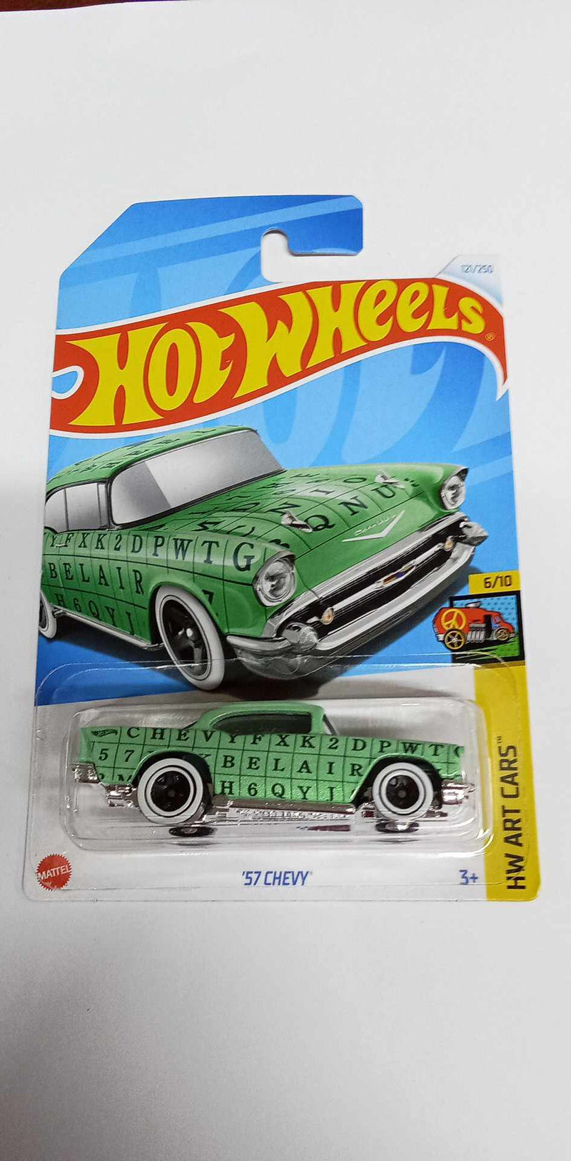 2024 Hot Wheels 121/250 -'57 Chevy HW Art Cars 6/10 (HTD56)