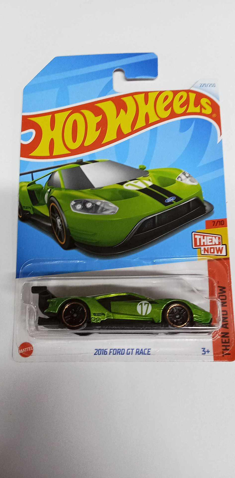 2024 Hot Wheels 229/250 -2016 Ford GT Race, Then and Now 7/10 (HTC71)