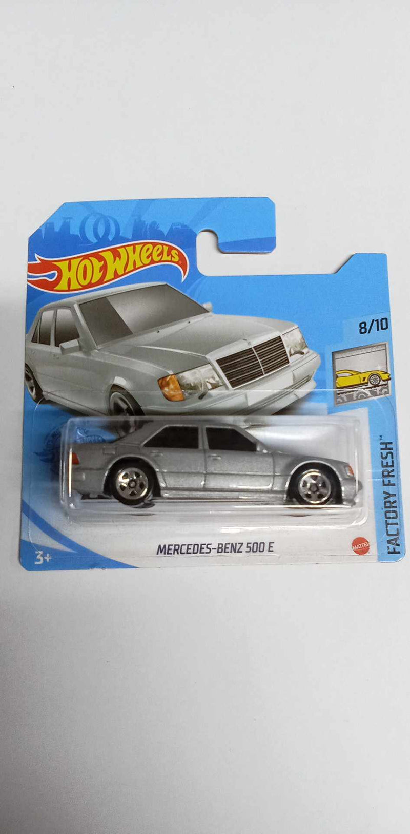 2021 Hot Wheels -Factory Fresh 8/10 Mercedes Benz 500E 145/250 SHORT CARD  (GTB73)