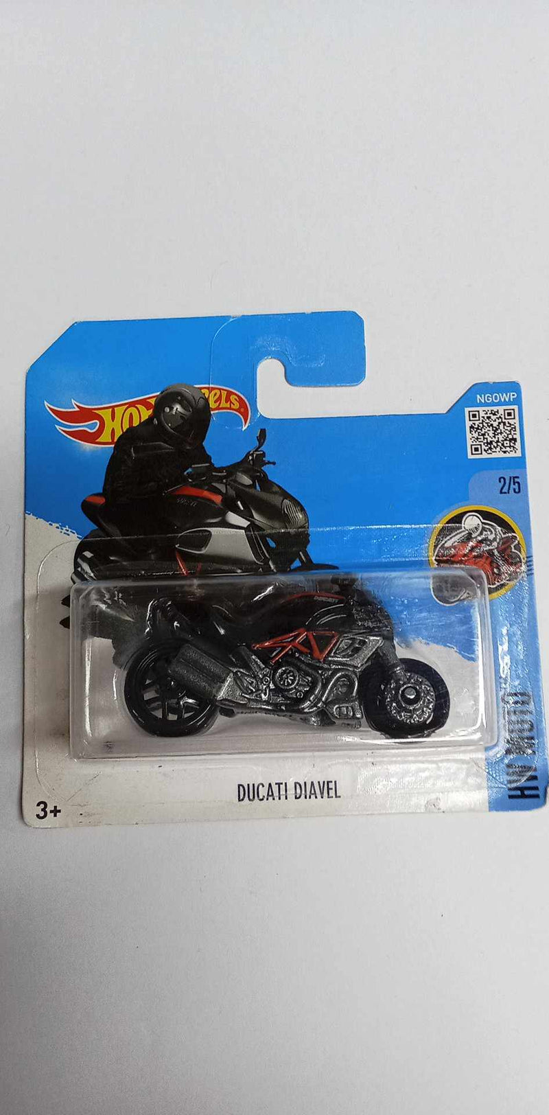 2016 HOT WHEELS - DUCATI DIAVEL-HW MOTO - 2/5, 132/250-SHORT CARD(DHR39)