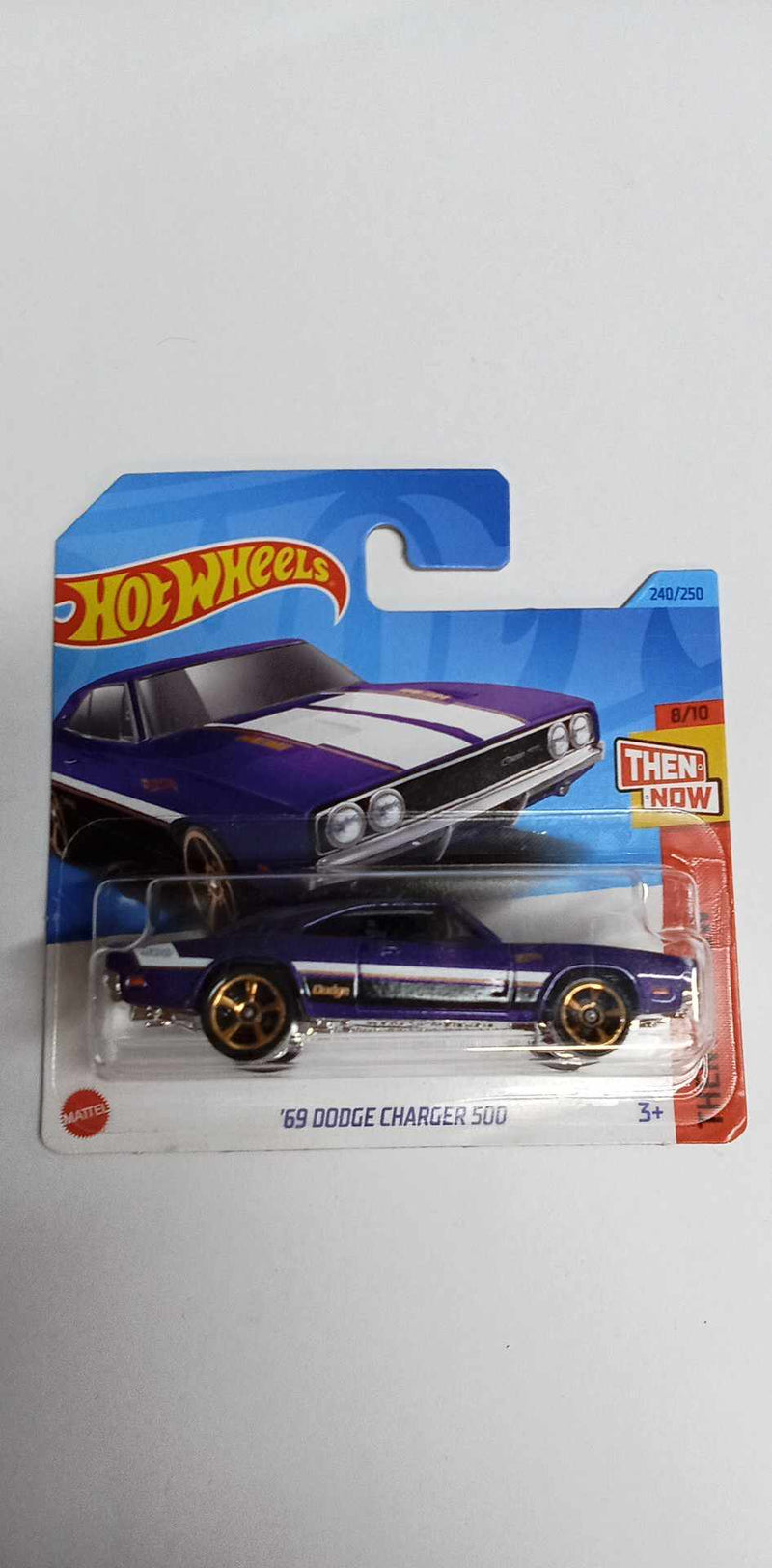 2023 Hot Wheels ‘69 Dodge Charger 500 -8/10 -Then and Now 240/250 SHORT CARD (HKJ46)