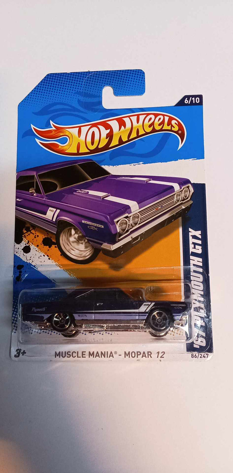 2012 Hot Wheels 1967 Plymouth GTX -Muscle Mania Mopar 12 - (V5573)