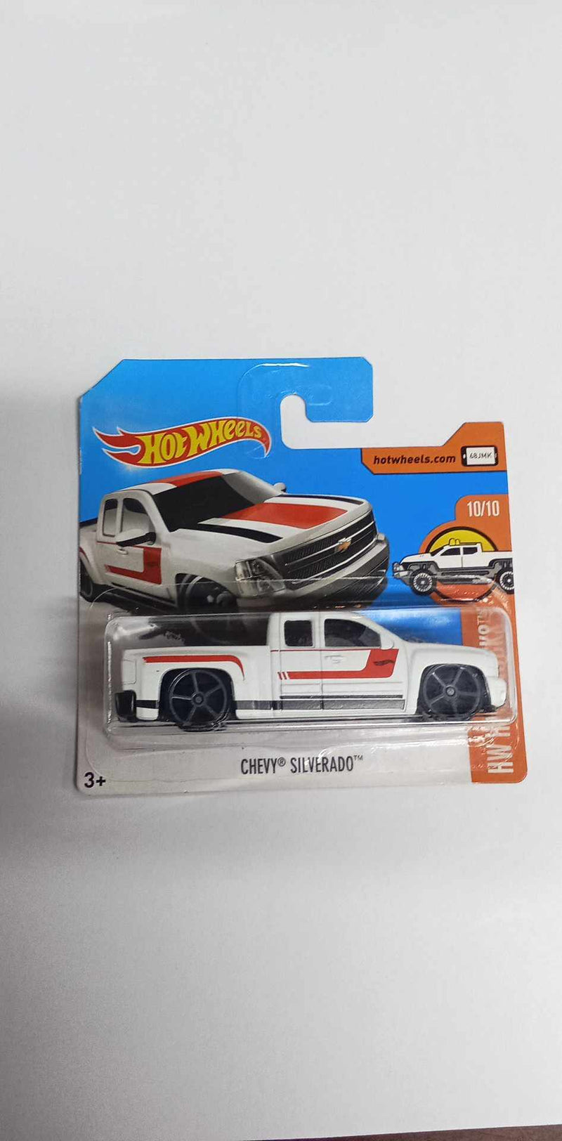 2017 Hot wheels -Chevy Silverado- HW Hot Trucks- 60/365 Short Card (DTX78)