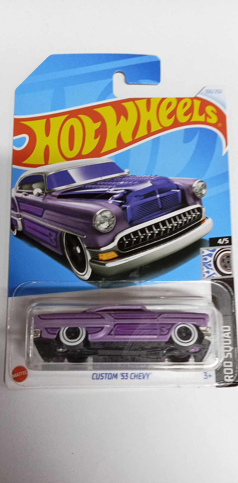 2024 HOT WHEELS- TREASURE HUNT- CUSTOM '53 CHEVY -ROD SQUAD- 100/250 (HTF18)