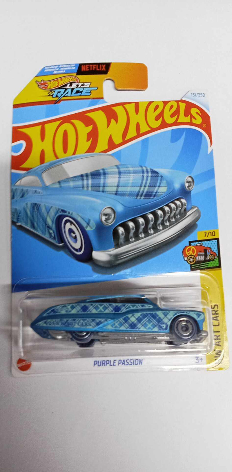 2024 HOT WHEELS -TREASURE HUNT- PURPLE PASSION (HW ART CARS) 7/10 151/250- (HTF22)