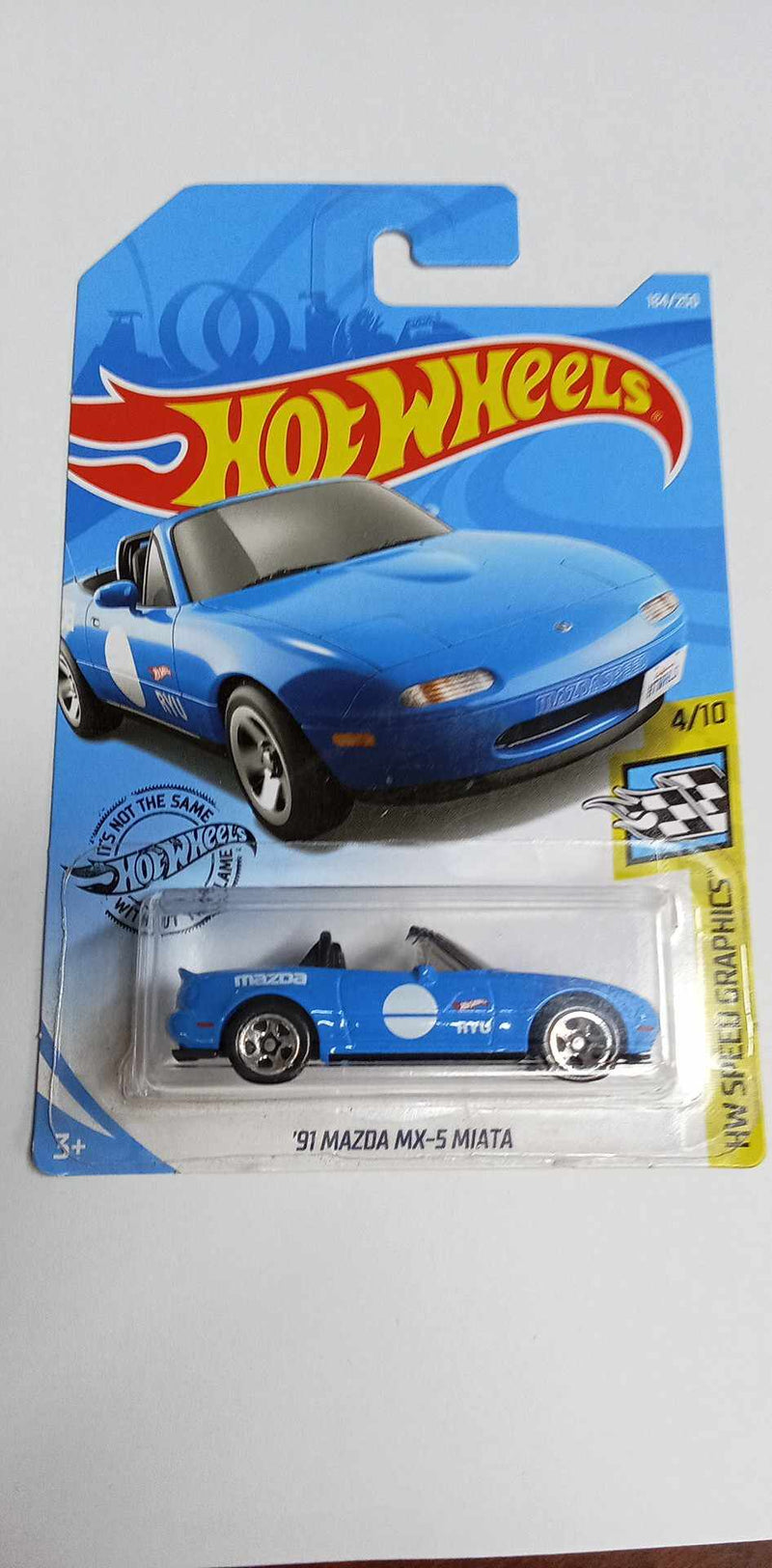 2019 Hot Wheels - '91 MAZDA MX-5 MIATA -HW Speed Graphics 4/10 (FYB66)