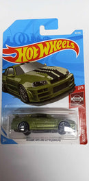 2019 Hot Wheels Nissan Skyline GT-R BNR34 45/250 NISSAN 2/5 (FYC52)