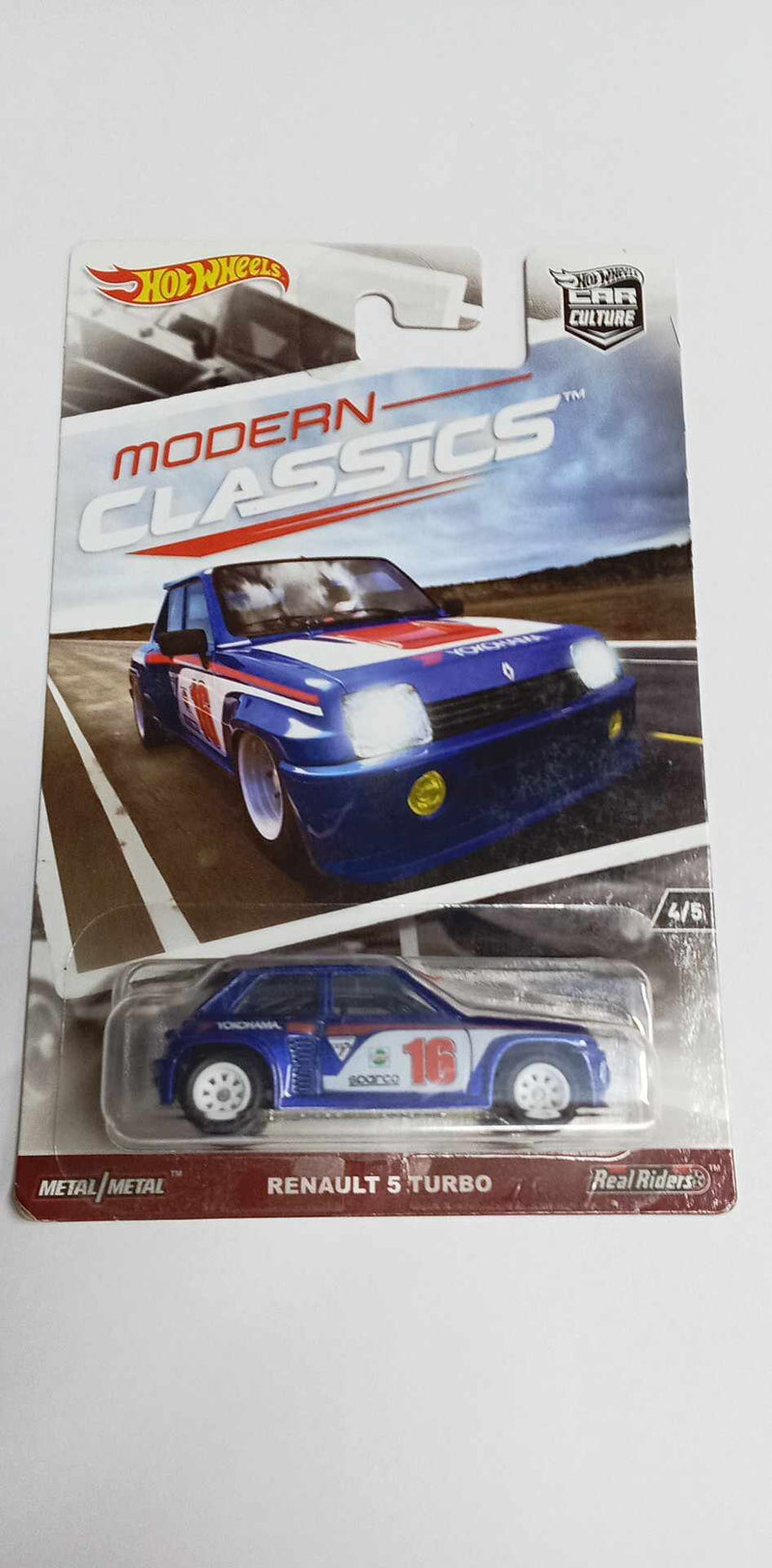 2017 Hot Wheels- RENAULT 5 TURBO  - Modern Classics - Car Culture -4/5  (DWH69)