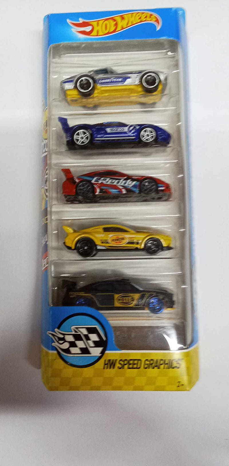 2016 Hot Wheels- Speed Graphics- 5 Pack - (DVF87)