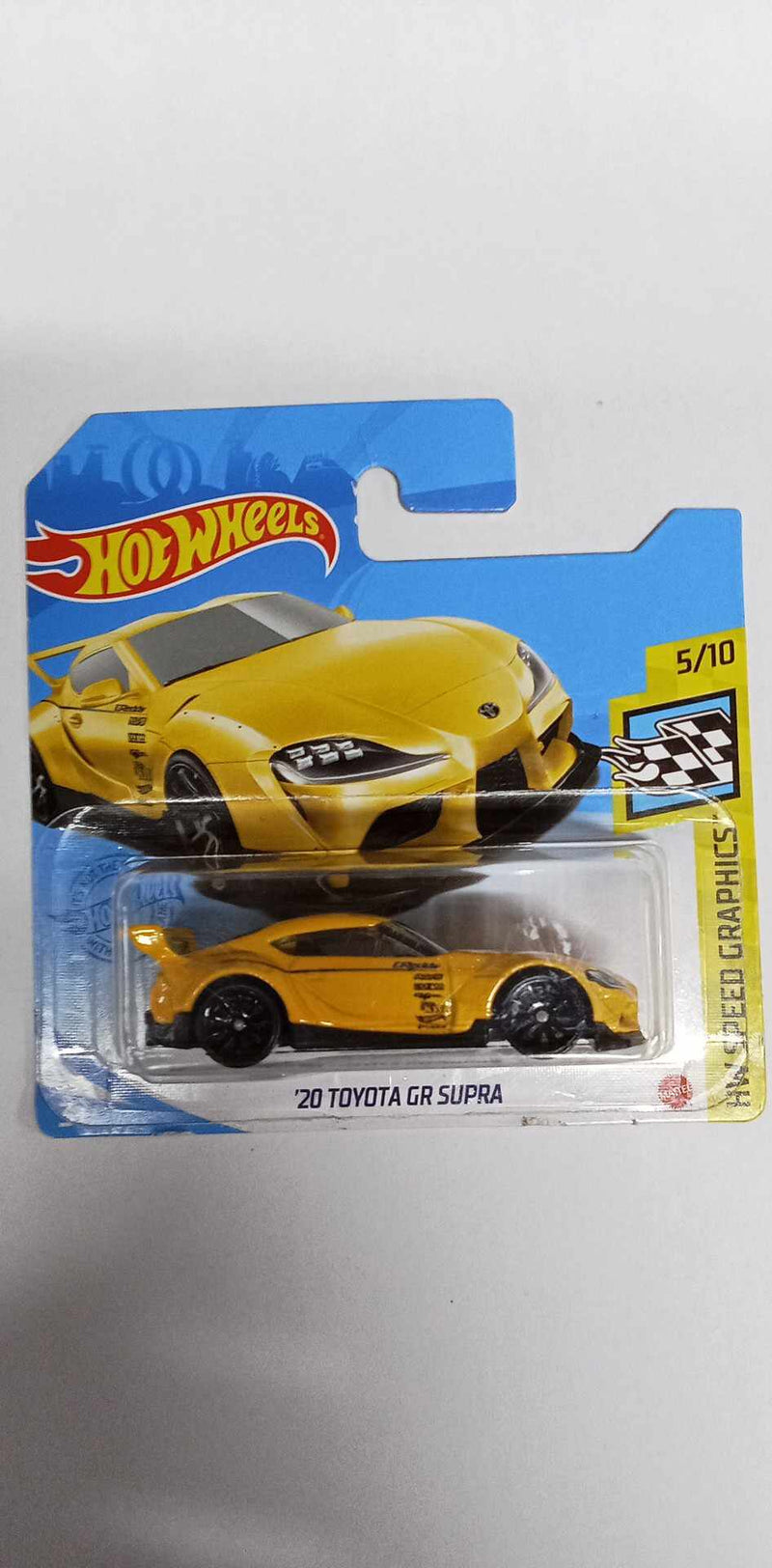 2021 Hot Wheels HW Speed Graphics 5/10 '20 TOYOTA GR SUPRA-SHORT CARD  (GTB76)