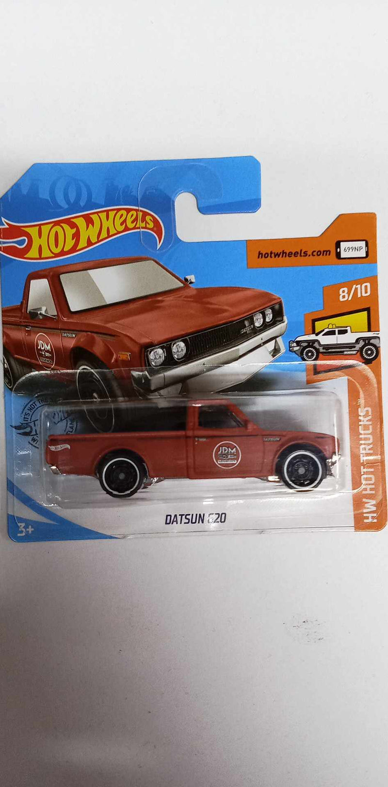 2020 Hot Wheels -Datsun 620 -182/250 -HW Hot Trucks 8/10 SHORT CARD (GHC41)