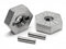 HPI Racing HEX WHEEL HUB 17mm (SILVER/4pcs) (86804)