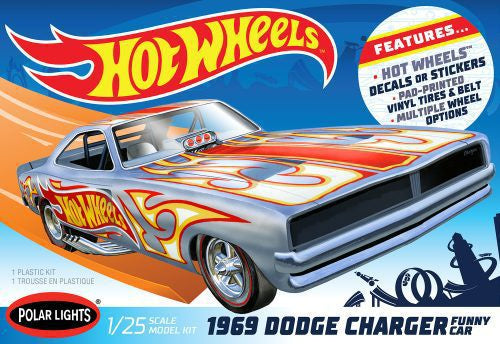 Polar Lights POLAR LIGHTS 1969 DODGE CHARGER FUNNY CAR HOT WHEELS 1:25 SCALE MODEL KIT (POL 0988)