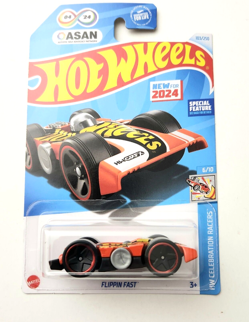 Hot Wheels Flippin Fast Orange  103/250 - 2024 HW Celebration Racers (HRY59)