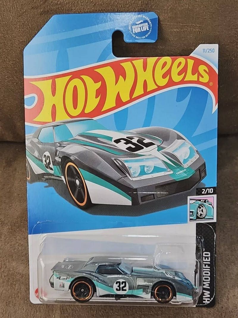 2024 Hot Wheels Hw Modified’76 Greenwood Corvette, 11/250 Gray (HTD67)