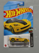 Hot Wheels 2024 Yellow Corvette C6 Convertible # 40/250 HW Roadsters # 2/5 - (HTD20)