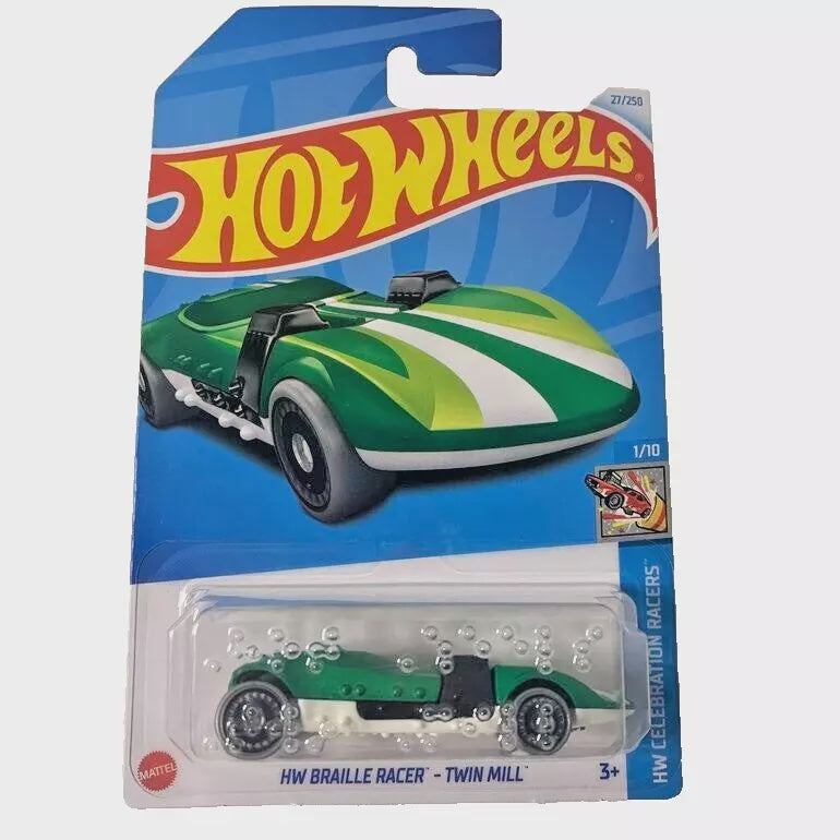 2024 HOT WHEELS  HW BRAILLE RACER-TWIN MILL 27/250 (HTC99)