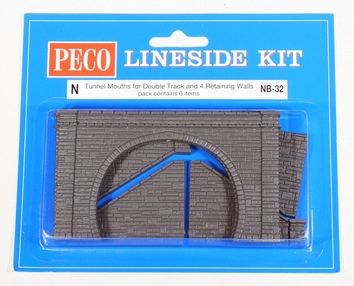 Peco N' Scale NB-32 Double Track Tunnel Mouth