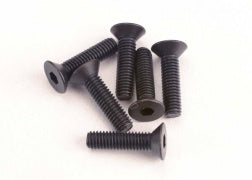 Traxxas Screws, 3x12mm countersunk machine (6) (hex drive) (2552)