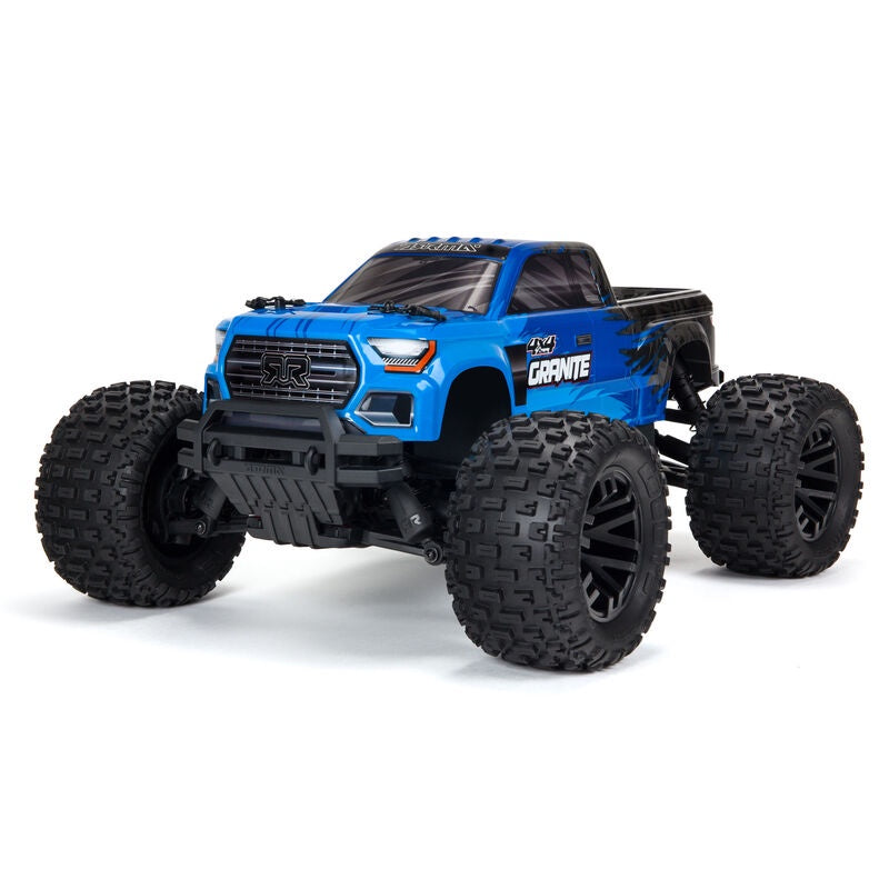 ARRMA 1/10 GRANITE 4X4 V3 MEGA 550 Brushed Monster Truck RTR, Blue (ARA4202V3IT1)