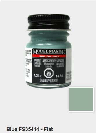 Model Master FS35414 Flat Blue Enamel 14.7ml Bottle (203325