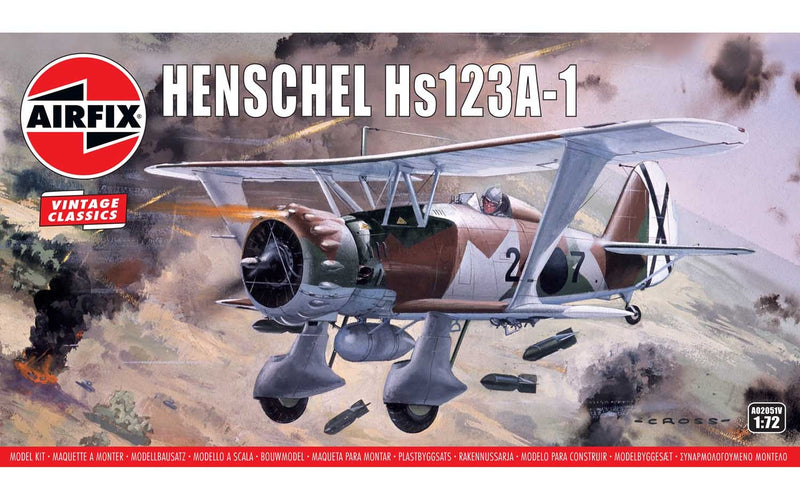 AIRFIX 1/72 Henschel Hs123A-1 (a02051v)