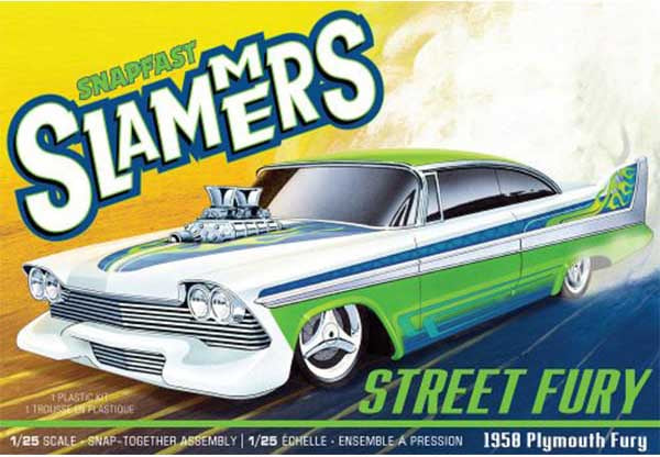 AMT 1/25 1958 Street Fury Plymouth Slammer (SNAP Kit) (AMT 1226)