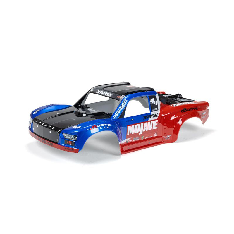 ARRMA MOJAVE 4S Painted Decalled Trimmed Body Blue/Red (ARA406166)