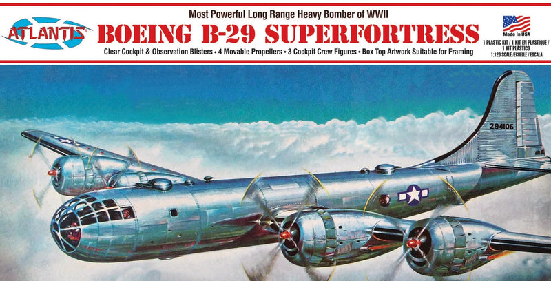 ATLANTIS  Boeing B-29 Superfortress 1:120 with Swivel Stand (H208)