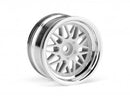 HPI Racing HRE C90 WHEEL 26mm CHROME/WHITE (6mm OFFSET/2pcs) (HP 106773)