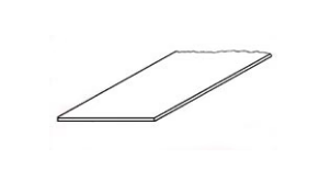 PLA91101 Plastruct Polystyrene White Plain Sheet .010" x 7" x 12" 1pcs