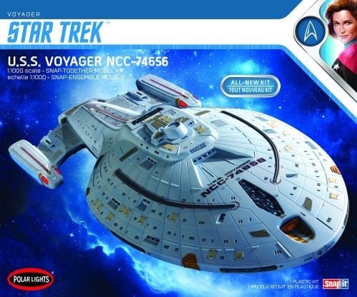 POLAR LIGHTS 1/1000 STAR TREK U.S.S. VOYAGER (SNAP) 1:1000 SCALE MODEL KIT (POL 0980)