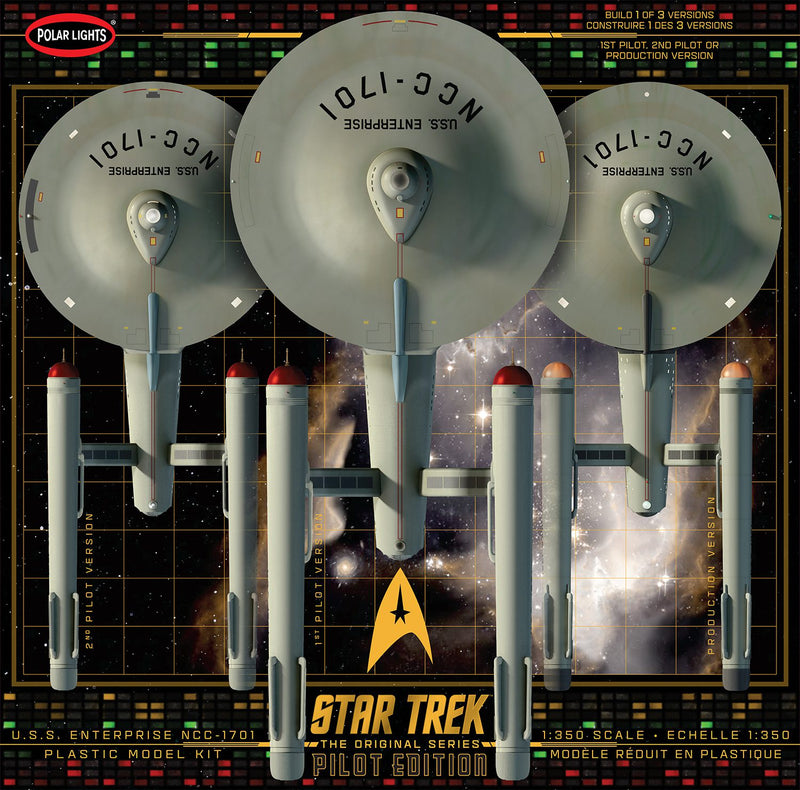 POLAR LIGHTS 1/350 STAR TREK TOS U.S.S. ENTERPRISE W/PILOT EDITION PARTS  (POL993M)